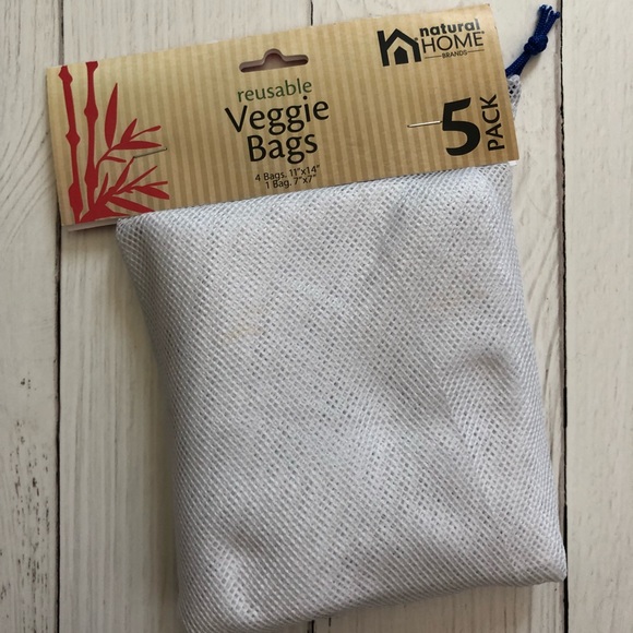 natural home reusable veggie bags